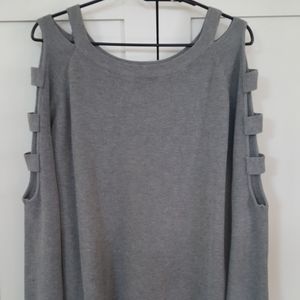 Cold shoulder Tunic sweater